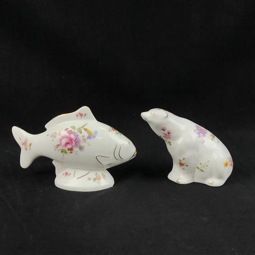 英国皇家皇冠德比 小花束系列白瓷动物镇纸 商品图0