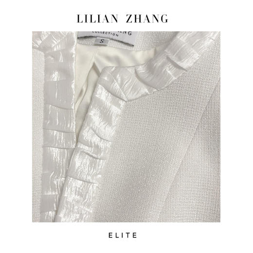 E——定制—“都市丽人”——轻奢、衣橱必备、手工嵌边式上衣外套 2405007 商品图2