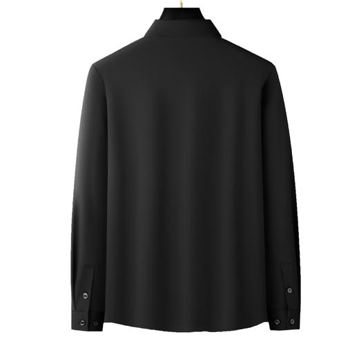 【高弹】【封口款】【新款DDA】大依优型大码男装高弹长袖衬衫商务休闲上衣加肥加大胖子舒适打底 商品图2