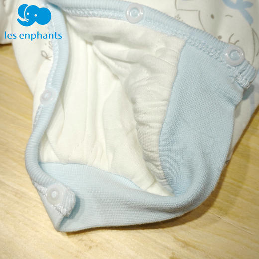 丽婴房-内衣类（秋）G3系带连身装6_浅蓝 商品图1