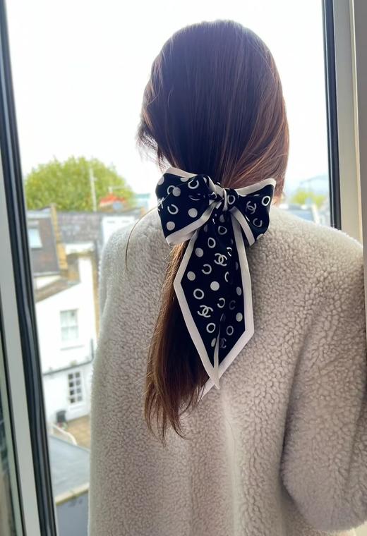 小香高档双面斜纹真丝束发带/飘带款/包带/腕带 商品图9