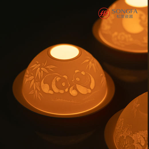 光影流年瓷雕烛台 商品图1