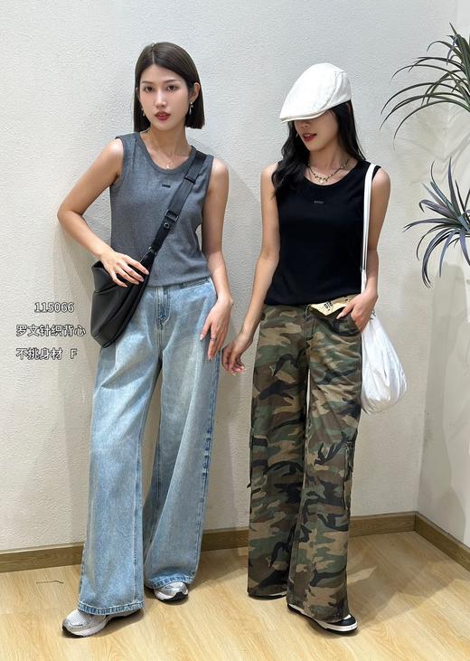 4BSR115066#字母小标弹力背心 商品图0