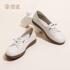 信诺 真皮舒适女鞋 2024新款秋季软底一脚蹬运动休闲鞋豆豆鞋单鞋Q3097-61 商品缩略图6