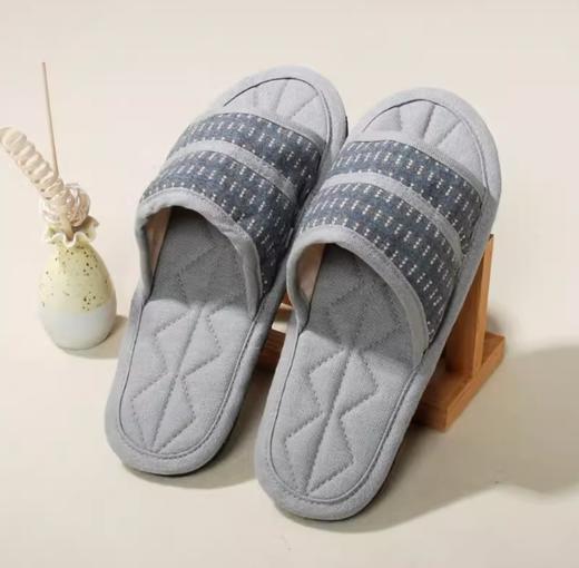 布艺拖鞋INS一字系列-灰色（L43-44） 商品图0