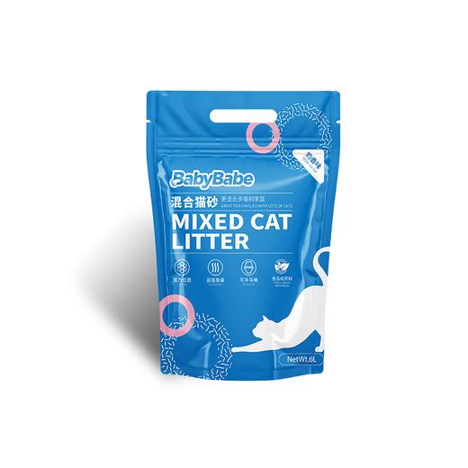 babybabe猫砂A级豌豆膨润土无尘除臭去味抑菌豆腐混合植物猫砂 商品图4