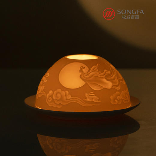 光影流年瓷雕烛台 商品图3