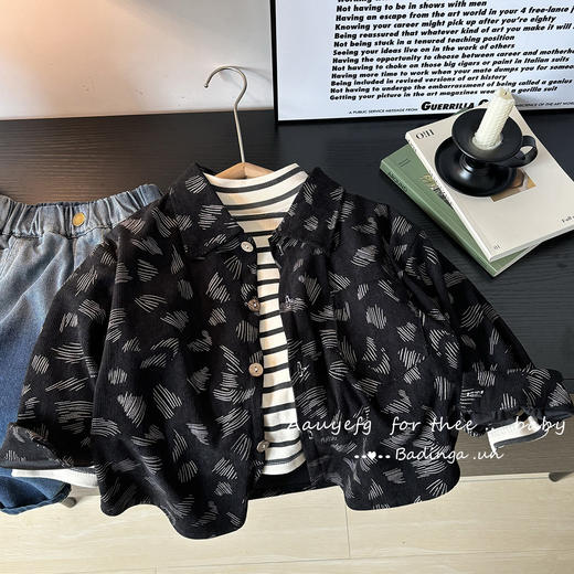 新品儿童长袖衬衫外套男女同款_ym 商品图7