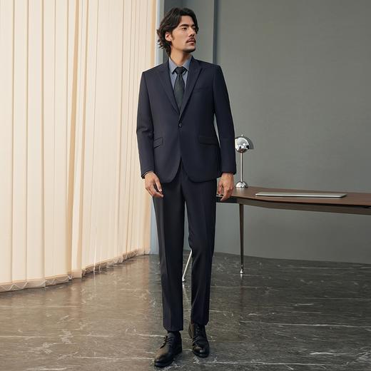 【婚礼季/含羊毛】柒牌西服套装男士2025秋冬新款戗驳领商务绅士西装礼服	127C71100 商品图3