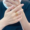【限时克减150元】足金 【精品】无氰5D硬金固口戒指镂空绕线圈戒几何线条个性宽版固口圈戒(AR5DJZ00044)（预售产品下单后不退款不退货不换货不补差价） 商品缩略图0