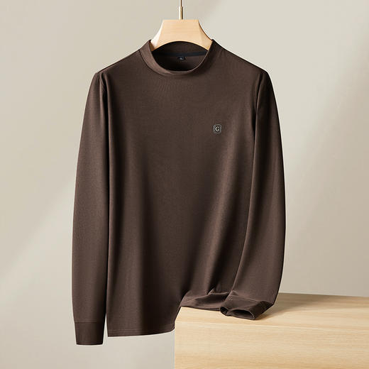 【新款DPF】大依优型大码长袖T恤打底衫休闲加肥加大上衣男士胖子大码t恤打底 商品图3