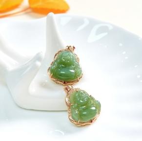 玉美人菲菲/18k和田玉吊坠-多样性发一 商品图0