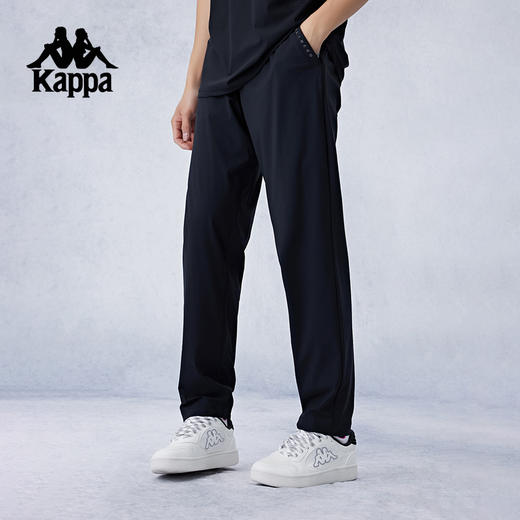 Kappa卡帕背靠背新款凉感运动长裤轻薄休闲跑步裤针织小脚裤子男K0E52AK42 商品图1