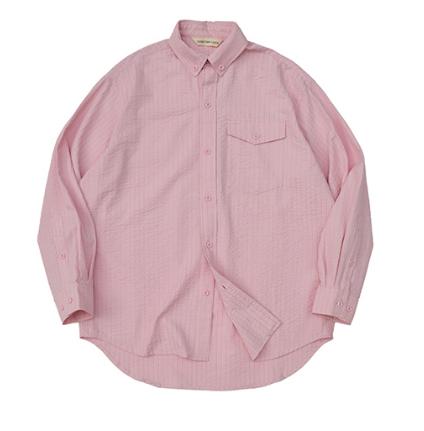 LIVINGTOWN/LT粉粉条纹长袖衬衫 商品图4