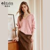 
OLrain欧芮儿法式粉色针织衫女早秋2024年新款时尚通勤V领上衣 商品缩略图0