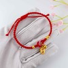 【限时7.5折】【定价黄金】足金 #招财纳福 3D硬金烤漆招财纳福牌铃铛吊饰间金珠转运红绳调节手链成品手串(AA3DSC00514)（预售产品下单后不退款不退货不换货不补差价） 商品缩略图3