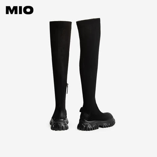 MIO米奥简约百搭显瘦长筒靴百搭女靴今流行靴子女M245814445 商品图3