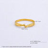 【限时克减150元】足金999 #超轻 5G超轻黄金固口无尽缠绵扭结女戒(AG5GJZ00221)（预售产品下单后不退款不退货不换货不补差价） 商品缩略图4