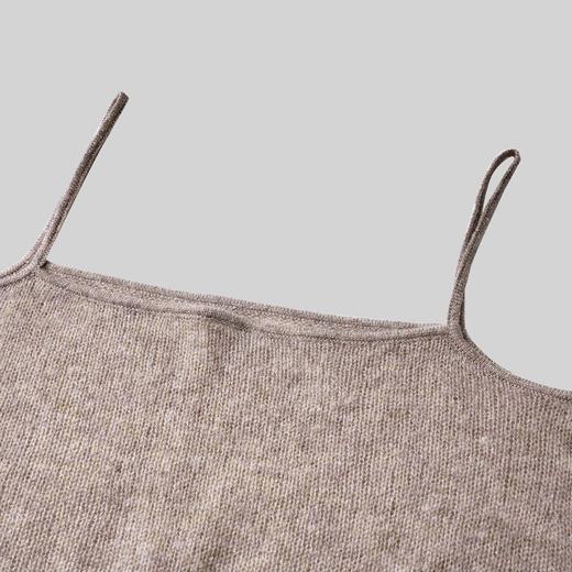 ROMI STUDIO“基础随性”7s羊绒羊毛混纺单边针织背心吊带 432A7114 商品图1