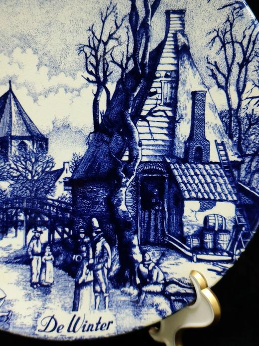 荷兰代尔夫特蓝陶赏盘，四季 商品图12