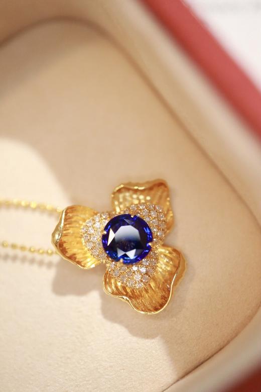 1.15ct 蓝宝石吊坠 商品图0