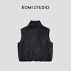 ROMI STUDIO “温暖如初” 90%鹅绒哑光感龟背立领无袖马甲441Y2010 商品缩略图1