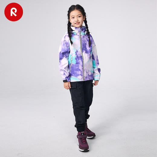 芬兰2024年秋冬新款男女儿童大童拒水防风透湿抓绒软壳夹克 商品图4