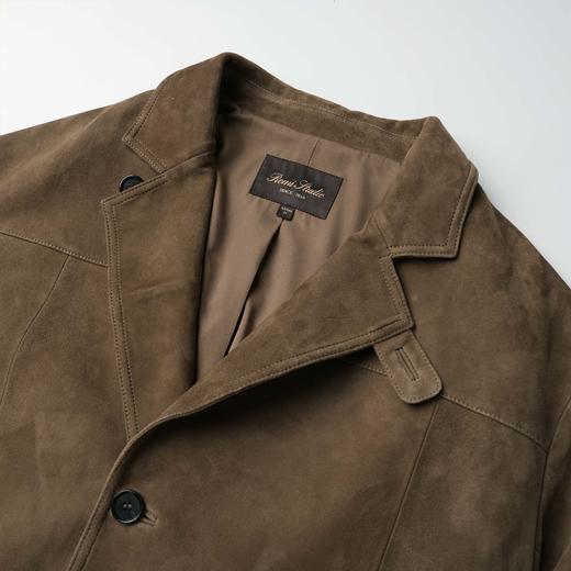 ROMI STUDIO “棕标甄选” 非洲混种绒面羊皮哑光雾面外套 441P1026 商品图2