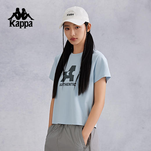 Kappa卡帕背靠背2024夏季新款凉感防晒短袖t恤运动上衣女休闲半袖 商品图1