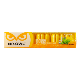 MR.OWL/猫头鹰先生 即醒无糖口香糖（柠檬强薄荷味）19.6g