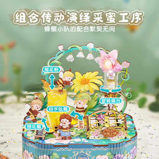 同趣 铃兰蜜语拼装音乐盒 生日礼物 商品图3