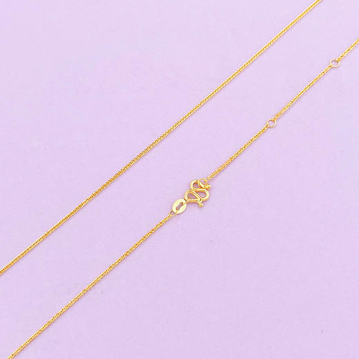 【限时克减128元】足金999 5G黄金17-18寸调节肖邦项链(AG5GXL00019-2)（预售产品下单后不退款不退货不换货不补差价）（预售产品下单后不退款不退货不换货不补差价） 商品图1