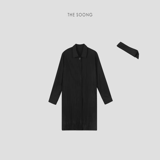 THESOONG|‘纸片人’40支酵洗加软英伦风长款风衣外套HZFY4672 商品图0