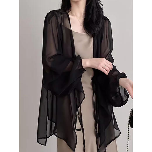 裁缝学苑AS314新中式雪纺防晒衣纸样女装外搭披肩开衫罩衫上衣样板 商品图2