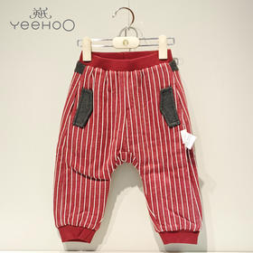 英氏-童衣类（冬）D0英针长裤 绛红 100CM