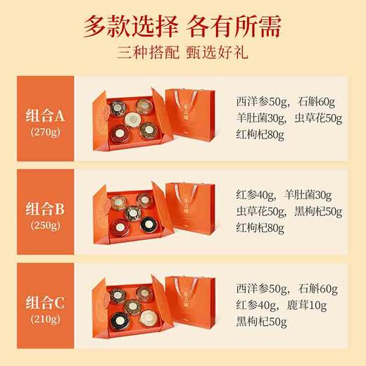 【冬季滋补】杞里香250g五福长乐礼盒-B，红参40g， 羊肚菌30g，虫草花50g，黑枸杞50g、红枸杞80g送礼礼盒年货中秋礼物礼品 商品图6