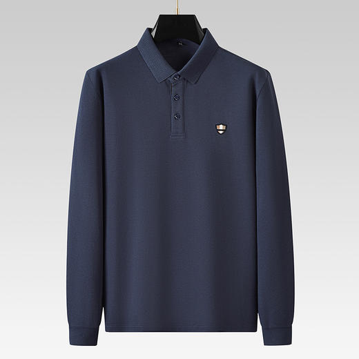 【新款DDA】大依优型大码男装Polo衫翻领长袖T恤商务休闲上衣加肥加大胖子舒适打底 商品图9