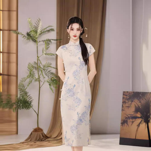 夏季复古气质年轻款少女改良日常老上海旗袍YG2454 商品图2