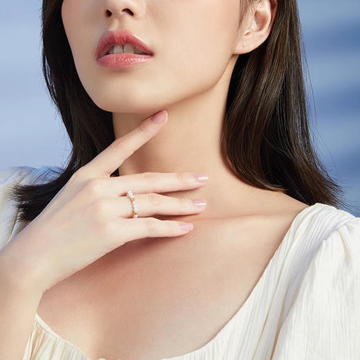 Winy925纯银小圆满珍珠戒指送女友闺蜜节日生日礼物 商品图6