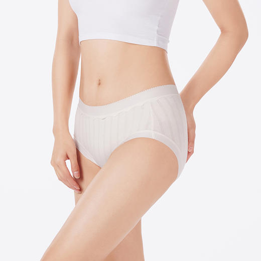 都市丽人内裤舒肤棉平角裤50支棉提花女士内裤LKT5K5 商品图2