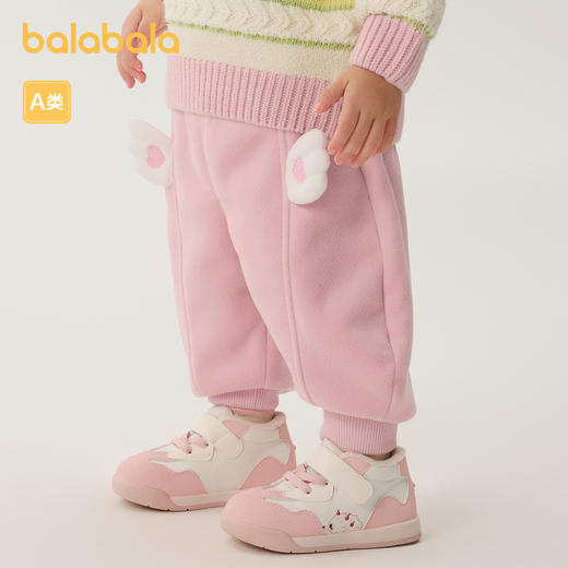 巴拉巴拉宝宝裤子男童长裤新款女童加绒裤香蕉裤冬装时尚可爱 商品图2