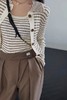 LNNNS 米棕色条纹针织两件套 13486 商品缩略图4
