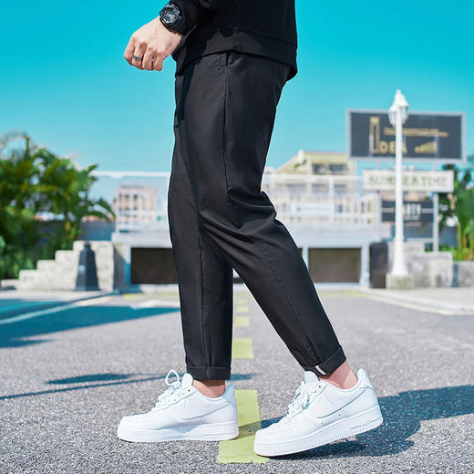 【新款DMH】大依优型大码直口休闲裤加肥加大宽松男士卫裤胖子300斤显瘦潮流运动 商品图2