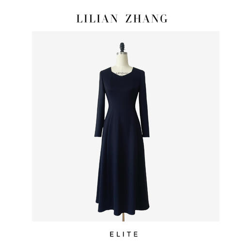 E-定制 ——收藏级——“古典浪漫”———衣橱挚爱长款针织小黑裙 2401144 商品图0