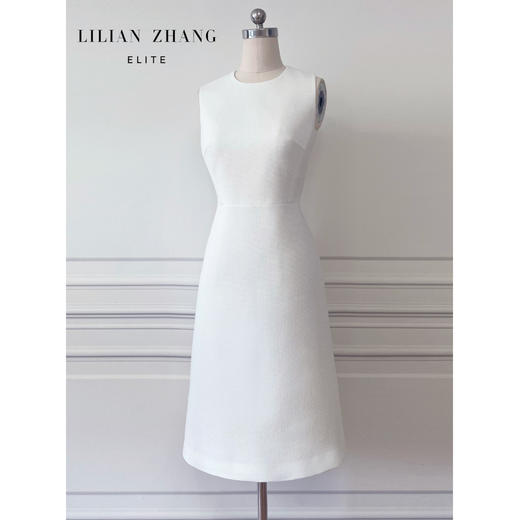 E—定制—都市丽人—轻奢、衣橱必备、马甲修身A摆连衣裙 2401128 商品图2