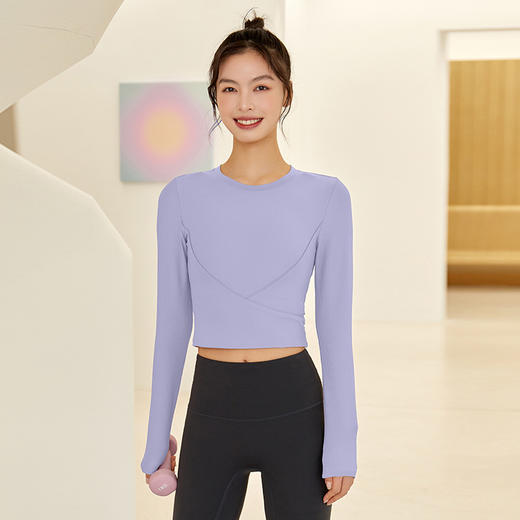 NEVERME 修身运动长袖瑜伽服上衣 ST6877 商品图1