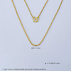 【限时克减128元】足金999.9 【精品】不可调节万字链项链(XL00383)补差价）补差价）预售产品下单后不退款不退货不换货不补差价 商品缩略图4