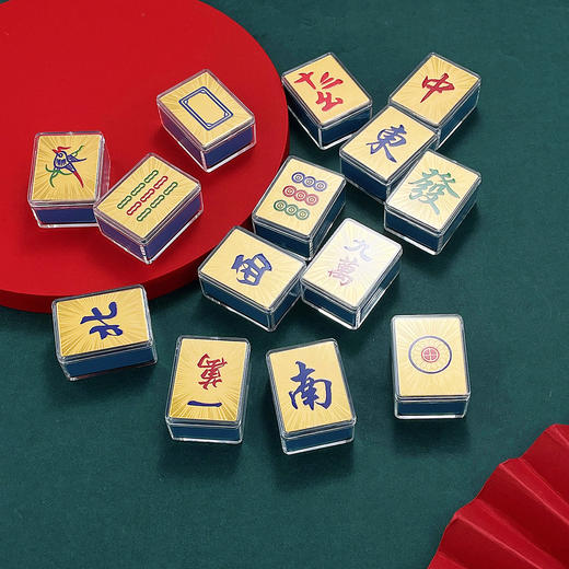 【限时克减150元】足金999 传家黄金摆件潮麻将十三幺一路发摆件礼盒14件/套（配包装盒、NGTC国检证书）(ATBJ00039)（预售产品下单后不退款不退货不换货不补差价） 商品图1