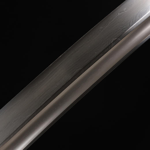 素装戚家刀 传统刀剑 花纹钢一体锻制 龙泉沈广隆刀剑  未开刃 商品图5