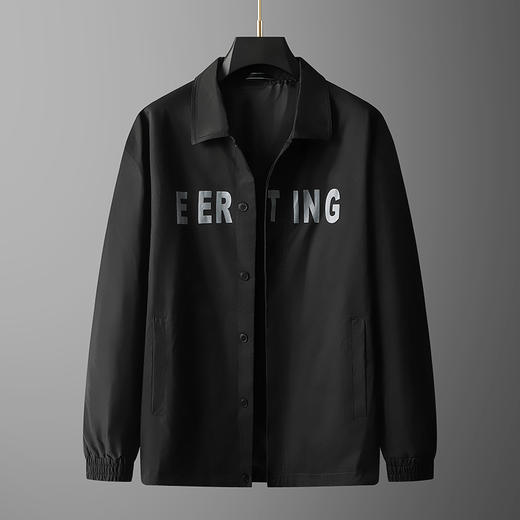 【实体店同款】【新款DPX】大依优型大码男装翻领夹克加肥加大休闲夹克胖子宽松外套上衣 商品图0